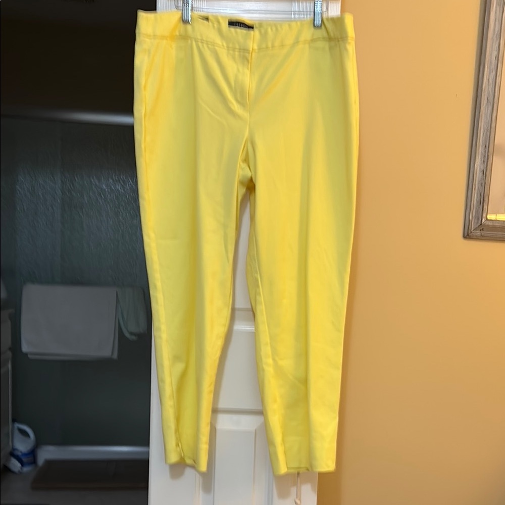 Sunny yellow ankle pants
